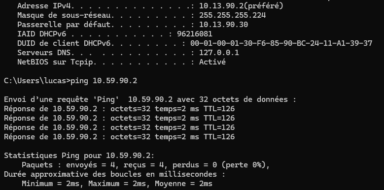 Preuve de fonctionnement du HTTPS